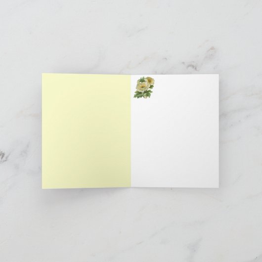 White Poppies Dankeschön Karten (Innenseite)