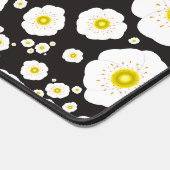 White Poppies Desk Mat Schreibtischunterlage (Ecke)