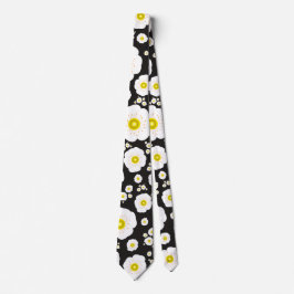 White Poppies Neck Tie Krawatte