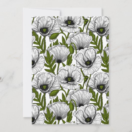White poppies on white (Vorderseite)