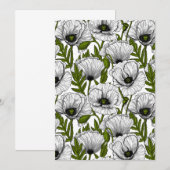 White poppies on white (Vorne/Hinten)