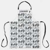 White Premium KRASS VATER Vater's Day Funky Fun Schürze (Vorderseite)