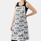 White Premium KRASS VATER Vater's Day Funky Fun Schürze (InSitu)