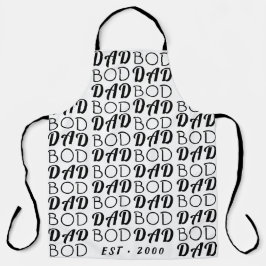 White Premium "VATER BOD" Y vaters Day Funky Fun Schürze