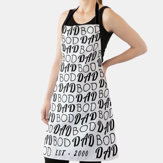 White Premium "VATER BOD" Y vaters Day Funky Fun Schürze (InSitu)