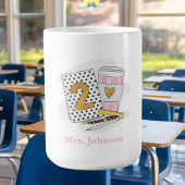 White Preppy Notebook-Kaffee der zweiten Klasse Kaffeetasse