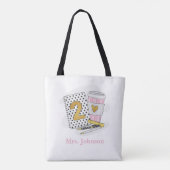 White Preppy Notebook-Kaffee der zweiten Klasse Tasche (Rückseite)