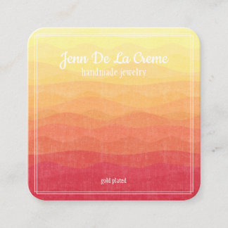 White Print Desert Sky Juwelier Display Telefonnummerkarte