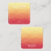 White Print Desert Sky Juwelier Display Telefonnummerkarte (Vorne/Hinten)