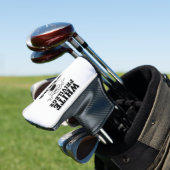 WHITE PRIVILEGE TEARS GOLF PUTTER COVER HEADCOVER (In Situ)