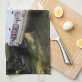 White Puch Haflinger Handtuch (Viertel Falte)