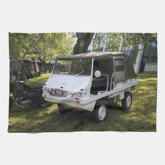 White Puch Haflinger Handtuch (Horizontal)