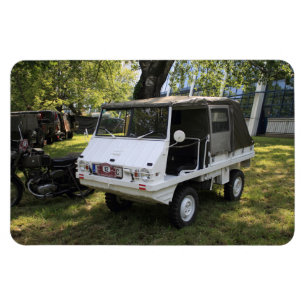White Puch Haflinger Magnet