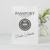 White Puerta Vallarta Pass Save the Date (Stehend Vorderseite)