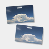 White Puffy Cloud Ausweis (Vorder- & Rückseite)