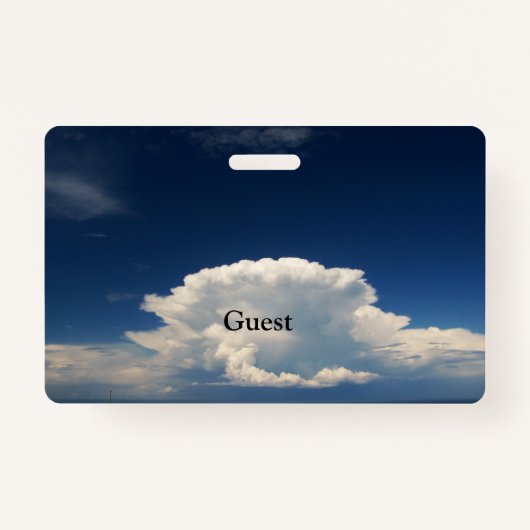 White Puffy Cloud Ausweis (Vorderseite)