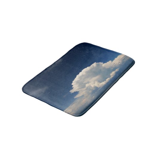 White Puffy Cloud Badematte (Schrägansicht)