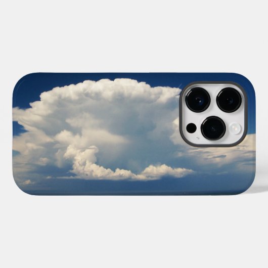 White Puffy Cloud Case-Mate iPhone Hülle (Rückseite (Horizontal))