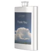 White Puffy Cloud Flachmann (Links)