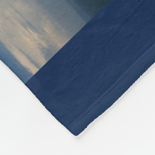 White Puffy Cloud Fleecedecke (Ecke)