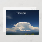 White Puffy Cloud Foto Postkarte (Vorne/Hinten)