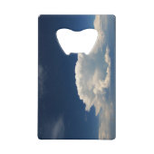 White Puffy Cloud Geldbeutel Flaschenöffner (Vorderseite)