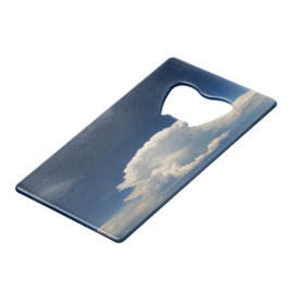 White Puffy Cloud Geldbeutel Flaschenöffner