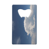 White Puffy Cloud Geldbeutel Flaschenöffner (Rückseite)