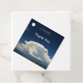 White Puffy Cloud Geschenkanhänger (Beispiel)