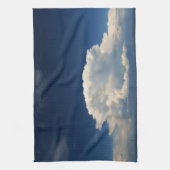 White Puffy Cloud Geschirrtuch (Vertikal)