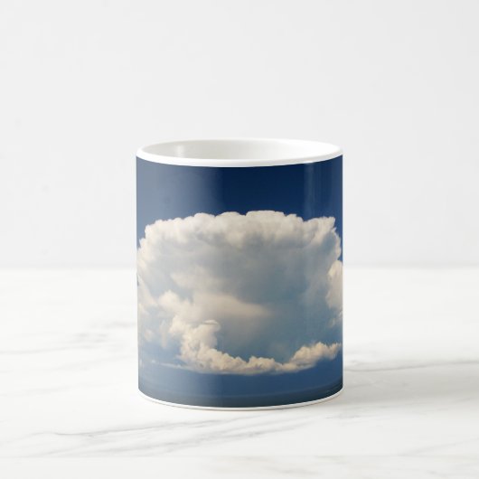 White Puffy Cloud Kaffeetasse (Mittel)