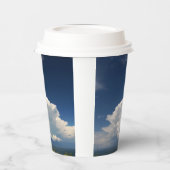 White Puffy Cloud Pappbecher (Links)