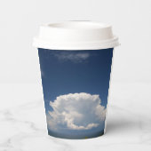 White Puffy Cloud Pappbecher (Rückseite)