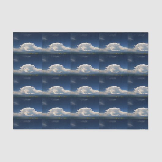 White Puffy Cloud Seidenpapier (Vorderseite)