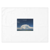 White Puffy Cloud Tischdecke (Vorderseite (Horizontal))