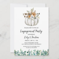 White Pumpkin and Greenerity Fall Engagement Party