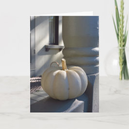 White Pumpkin auf dem Rail - Martha's Vineyard Karte