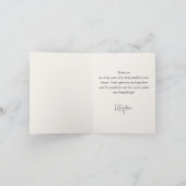 White Pumpkin Baby Dusche Dankeskarte (Innenseite)