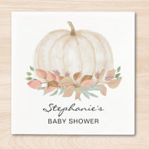 White Pumpkin Baby Dusche