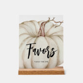 White Pumpkin Baby Duwer Favorits Acrylschild (Vorderseite)