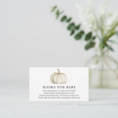 White Pumpkin Books for Baby insert card (Stehend Vorderseite)