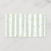 White Pumpkin-Brautparty wie viele Ungeborene Begleitkarte (Rückseite)