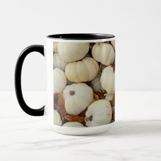 White Pumpkin Combo Mug Tasse (Links)