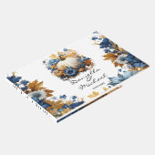 White Pumpkin Elegante Fall Garden Gästebuch (Ecke)