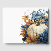 White Pumpkin Elegante Fall Garden Gästebuch (Rückseite)