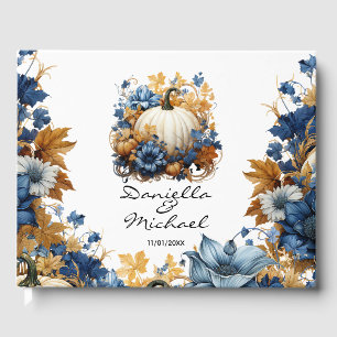 White Pumpkin Elegante Fall Garden Gästebuch