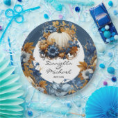 White Pumpkin Elegante Fall Garden Pappteller (Party)