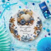 White Pumpkin Elegante Fall Garden Pappteller (Party)