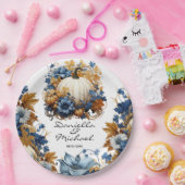 White Pumpkin Elegante Fall Garden Pappteller (Party)