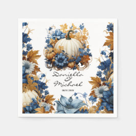 White Pumpkin Elegante Fall Garden Serviette
